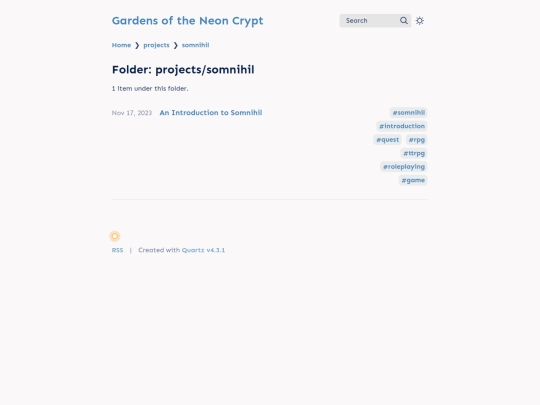 projects/somnihil screenshot