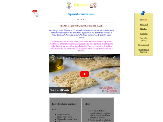pages/kitchen/crumb-cake screenshot