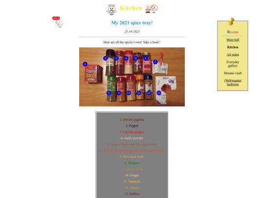 pages/kitchen/spices screenshot