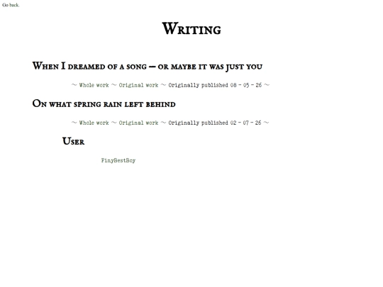 writing screenshot