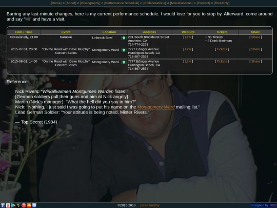 schedule screenshot