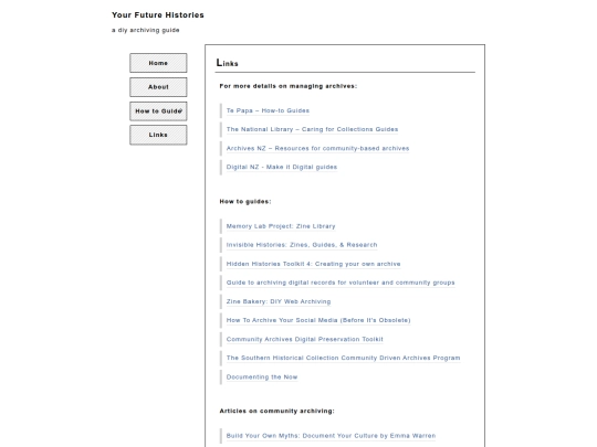 links screenshot