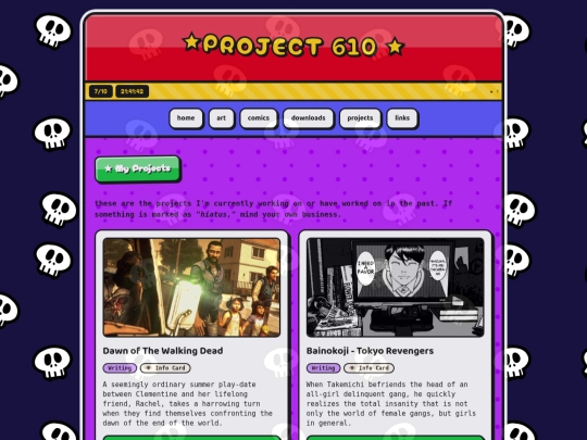 projects screenshot