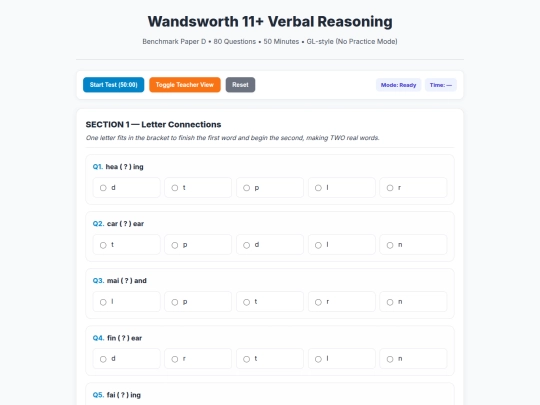11plusSite/VR_Site/4_Verbal_Reasoning_D screenshot