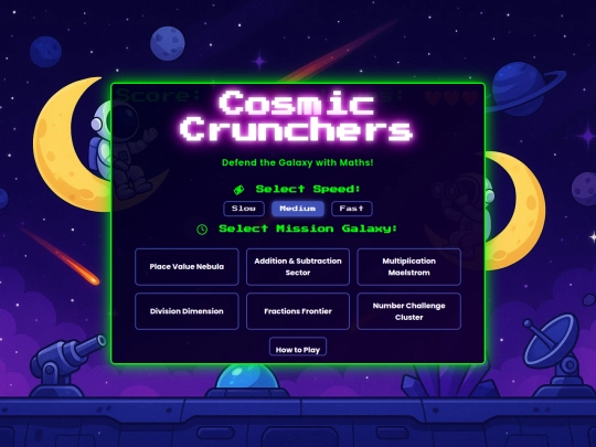 KS2 Maths Site/Games/1 Cosmic cruncher - numbers/1 Cosmic crunchers8 screenshot