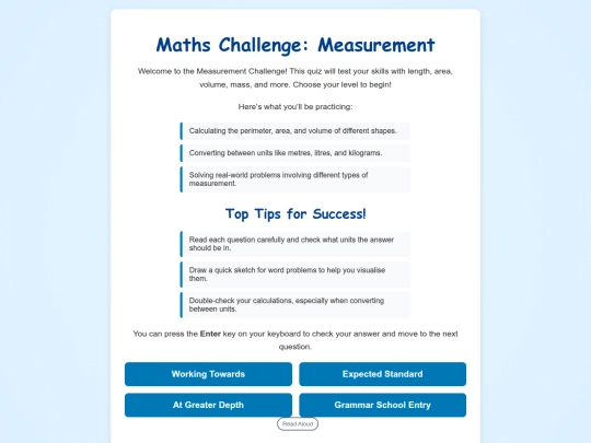 KS2 Maths Site/Measurement/15 Measurement general2 screenshot