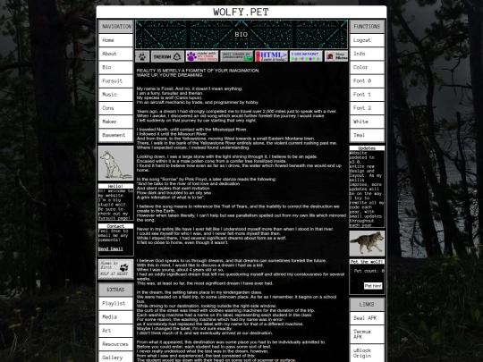 bio screenshot