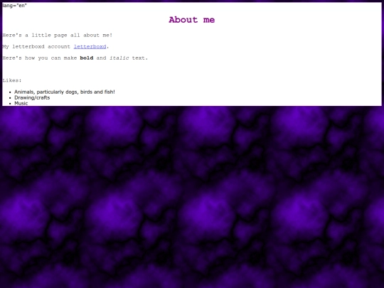 aboutme screenshot