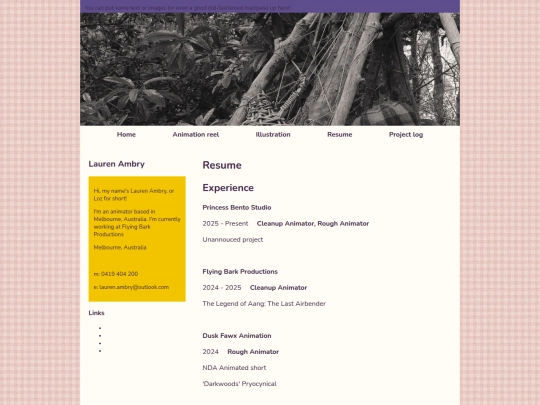 resume screenshot