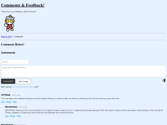comments screenshot