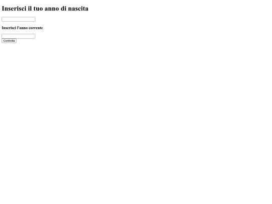 Esercizioeta screenshot