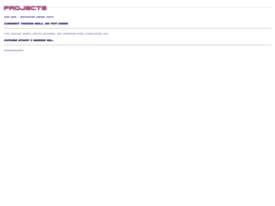 projects screenshot