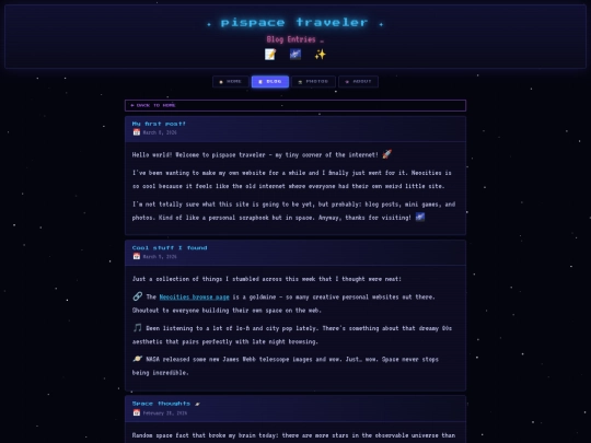 blog screenshot
