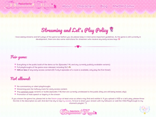 guidelines/streaming screenshot