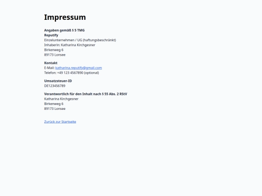 impressum screenshot
