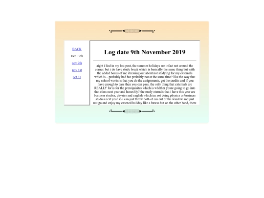 logs/november 9th screenshot