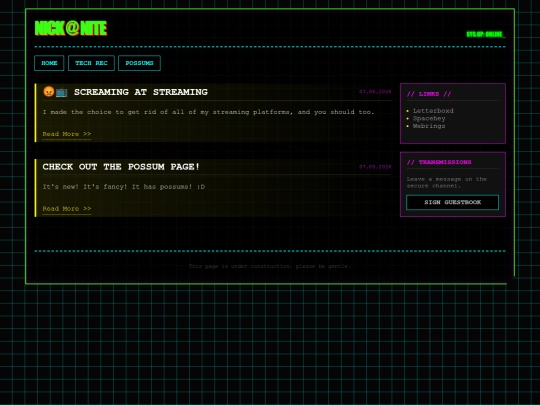 index screenshot