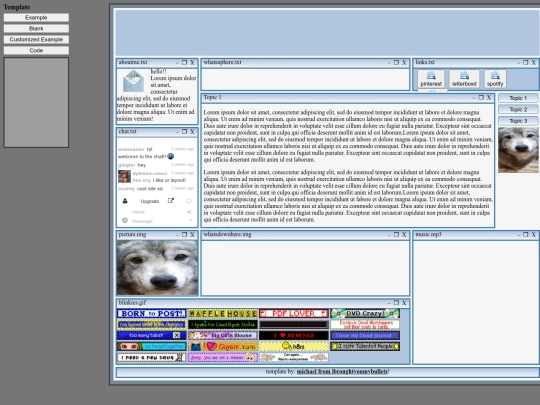 templates/templateviewer screenshot