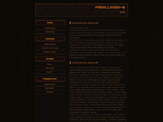 blog screenshot