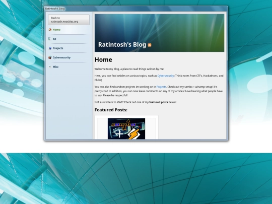 blog screenshot