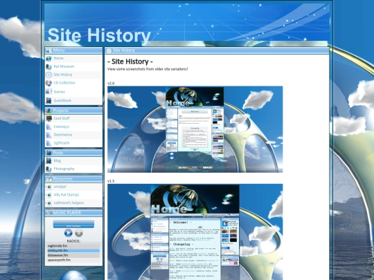 history screenshot
