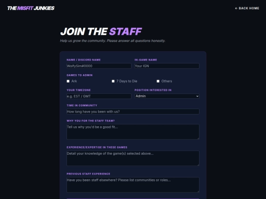 staff-app screenshot