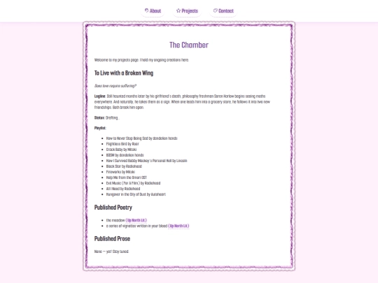 projects screenshot