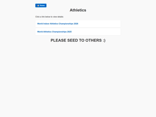 athletics screenshot