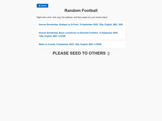 randomfootball screenshot