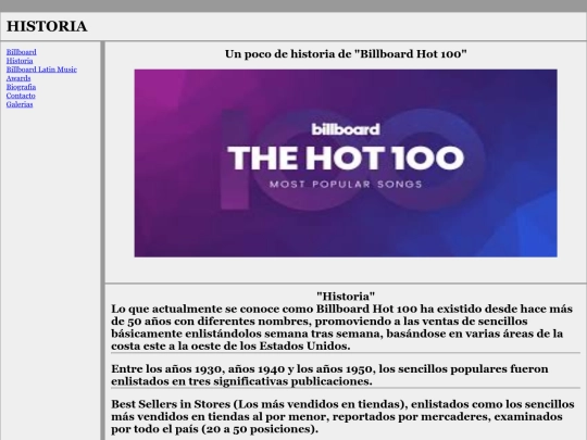 Proyecto Musica/historia screenshot