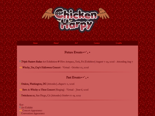 events screenshot
