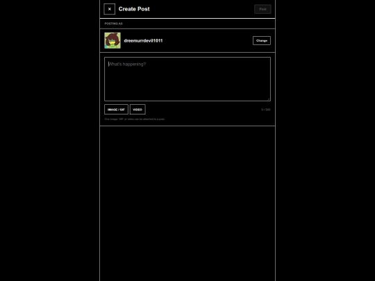 create-post screenshot