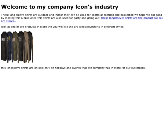 Longsleeveshirts screenshot