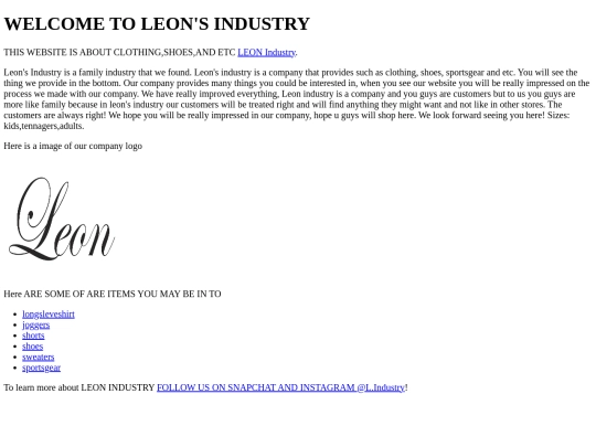 index screenshot