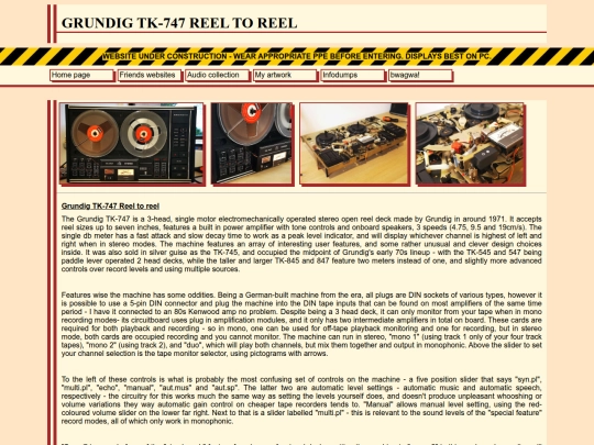 hifi/grundig_tk747 screenshot