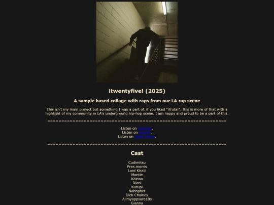 pastprojects_twentyfive screenshot