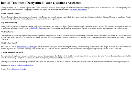 DentalTreatmentDemystifiedYourQuestionsAnswered screenshot