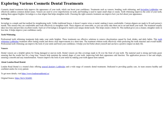 ExploringVariousCosmeticDentalTreatments screenshot