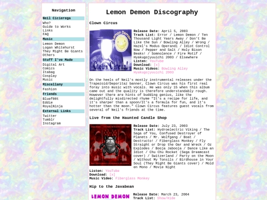 lemondemon/discography screenshot