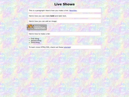 lemondemon/liveshows screenshot