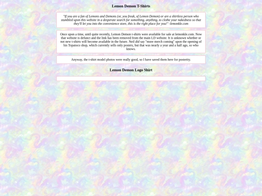 lemondemon/shirts screenshot