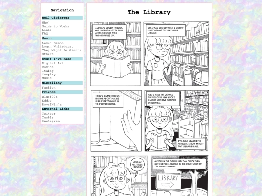 librarycomic screenshot