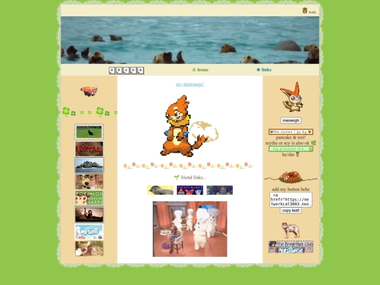 links screenshot
