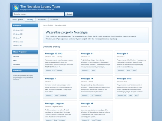 projects screenshot