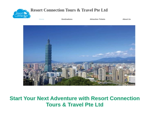 Landing page screenshot