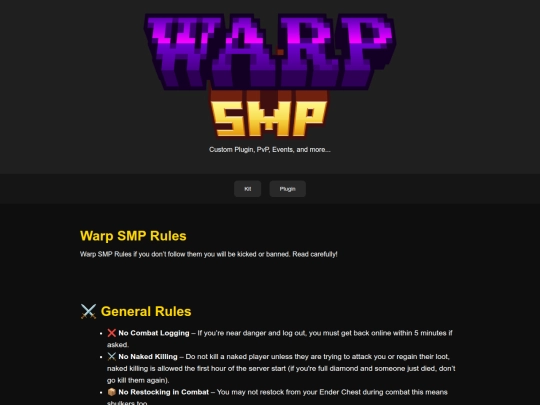 rules screenshot