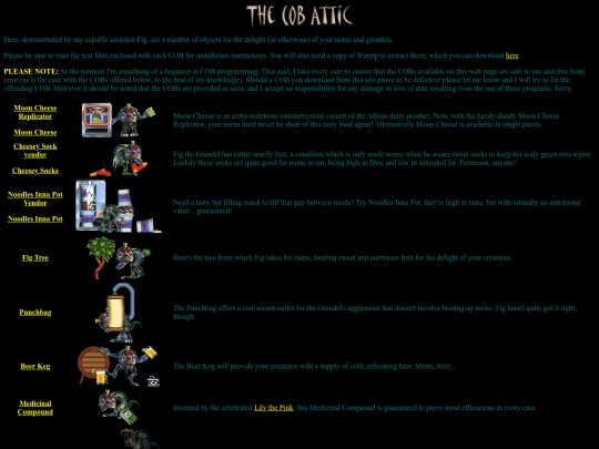 COBs screenshot