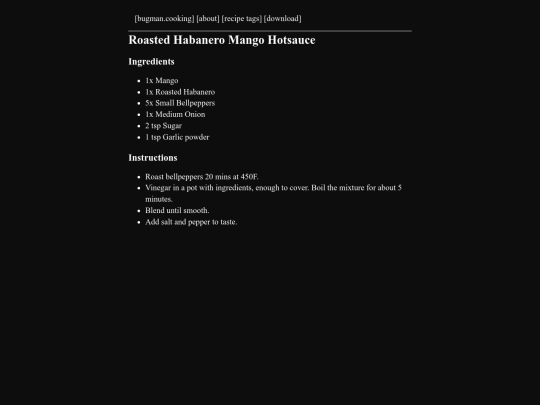 mangohabanarohotsauce screenshot