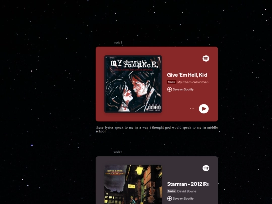 weeklyplaylist screenshot
