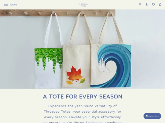 Threaded Totes/home screenshot